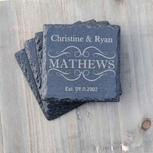 Modern Anniversary Coaster